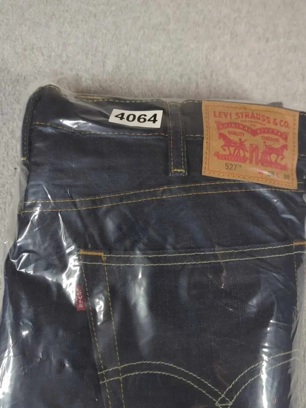 Levi's 527 Jeans Men's 38x36 Blue Dark Wash Bootcut Cowboy Rodeo Western